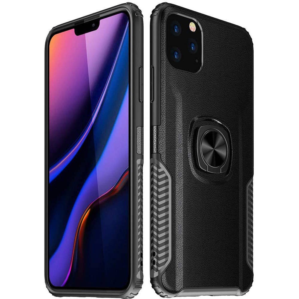 Husa Xiaomi Redmi Note 9 Armor Ring Black