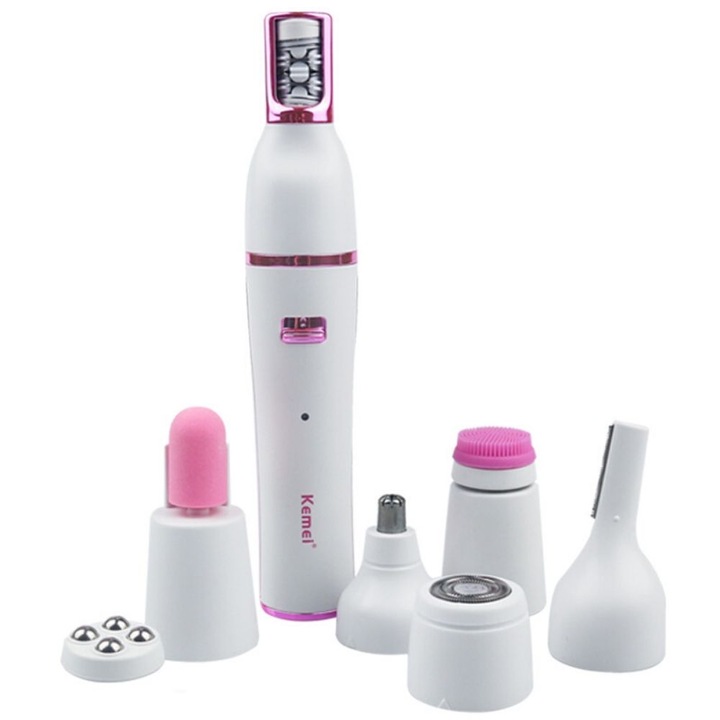 Епилатор за горна устна Kemei KM-2189, Тример, 7 в 1