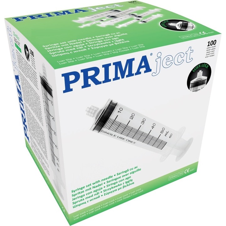 Спринцовки PC 5ml 22G Luer Lock 100 бр