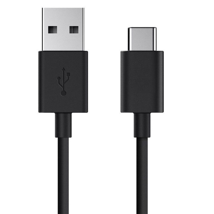 Кабел за зареждане USB-C, Бързо зареждане, Трансфер на данни, USB, USB-C, 1 м