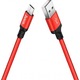 Кабел за данни/зареждане, MicroUSB, 1M, Червен