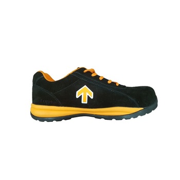 Pantofi de protectie, TOP LEON, S3 SRC, negru/portocaliu, marimea 44