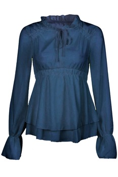 Bluza din sifon dama, Generic, Bleumarin, M Bluza din sifon dama, Generic, Bleumarin, M