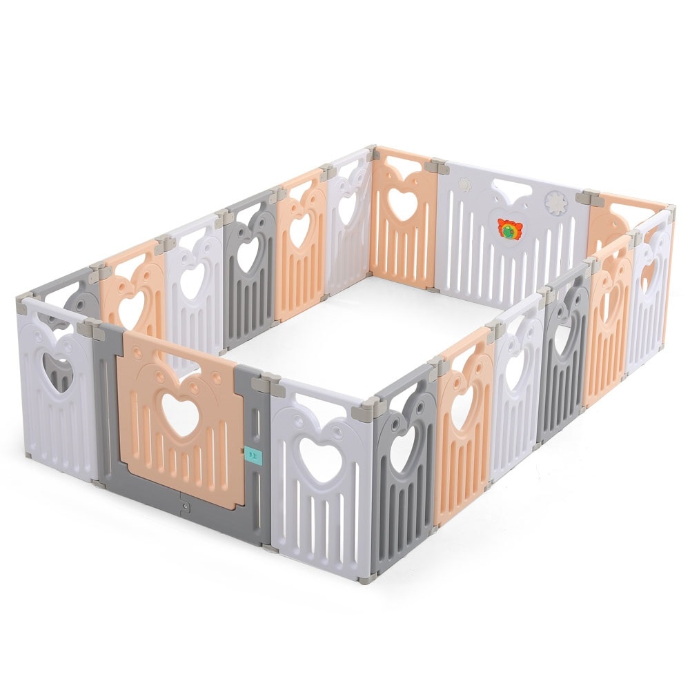 Gardulet loc de joaca 160 x 240 cm Nichiduta Birdy Pink/Grey