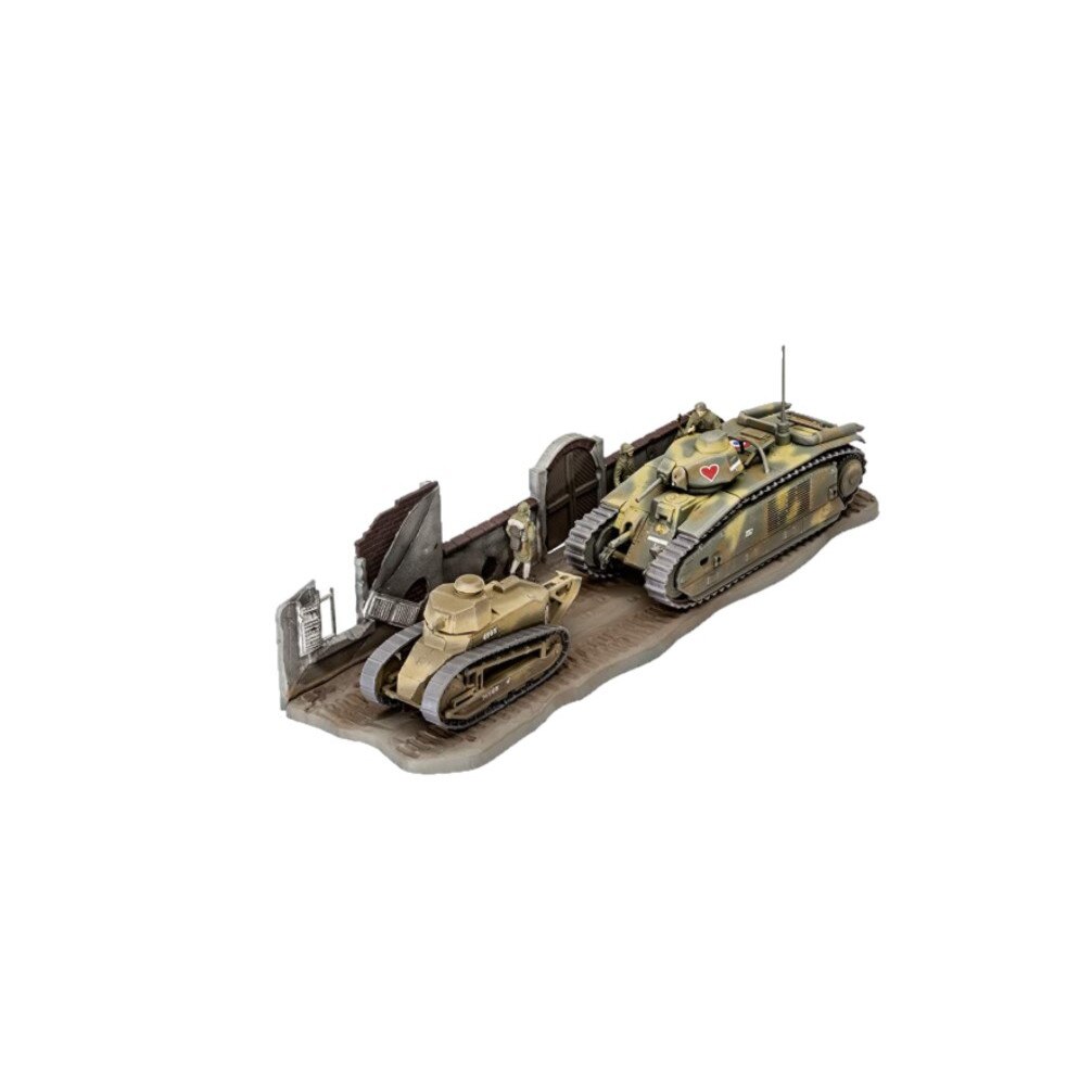 Vehicule militare de construit Revell set Char B 1 bis si Renault FT 17
