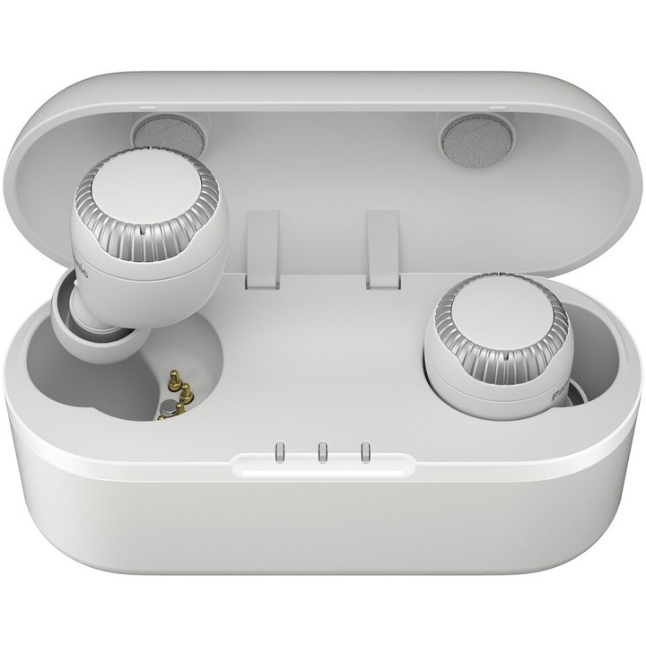 Casti Audio In Ear Panasonic RZ-S300WE-W, True Wireless, Bluetooth, Microfon, Autonomie 7.5 ore, Alb