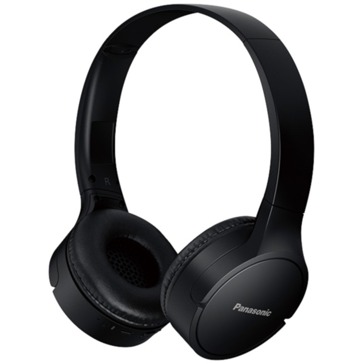 Слушалки On Ear Panasonic RB-HF420BE-A, Wireless, Bluetooth, Микрофон, Автономия 50 часа, Черен