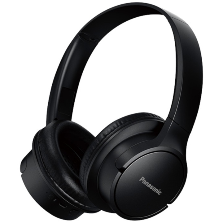 Слушалки Over the Ear Panasonic RB-HF520BE-K, Wireless, Bluetooth, Микрофон, Автономия 50 часа, Черен