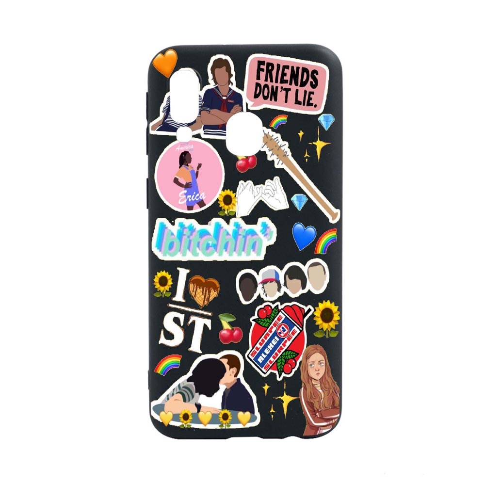 Husa Samsung Galaxy A40, Stranger Things, rezistenta la uzura, anti-alunecare, din silicon Premium, B376