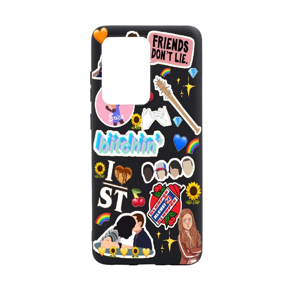 Husa Samsung Galaxy S20 Ultra, Stranger Things, rezistenta la uzura, anti-alunecare, din silicon Premium, B376