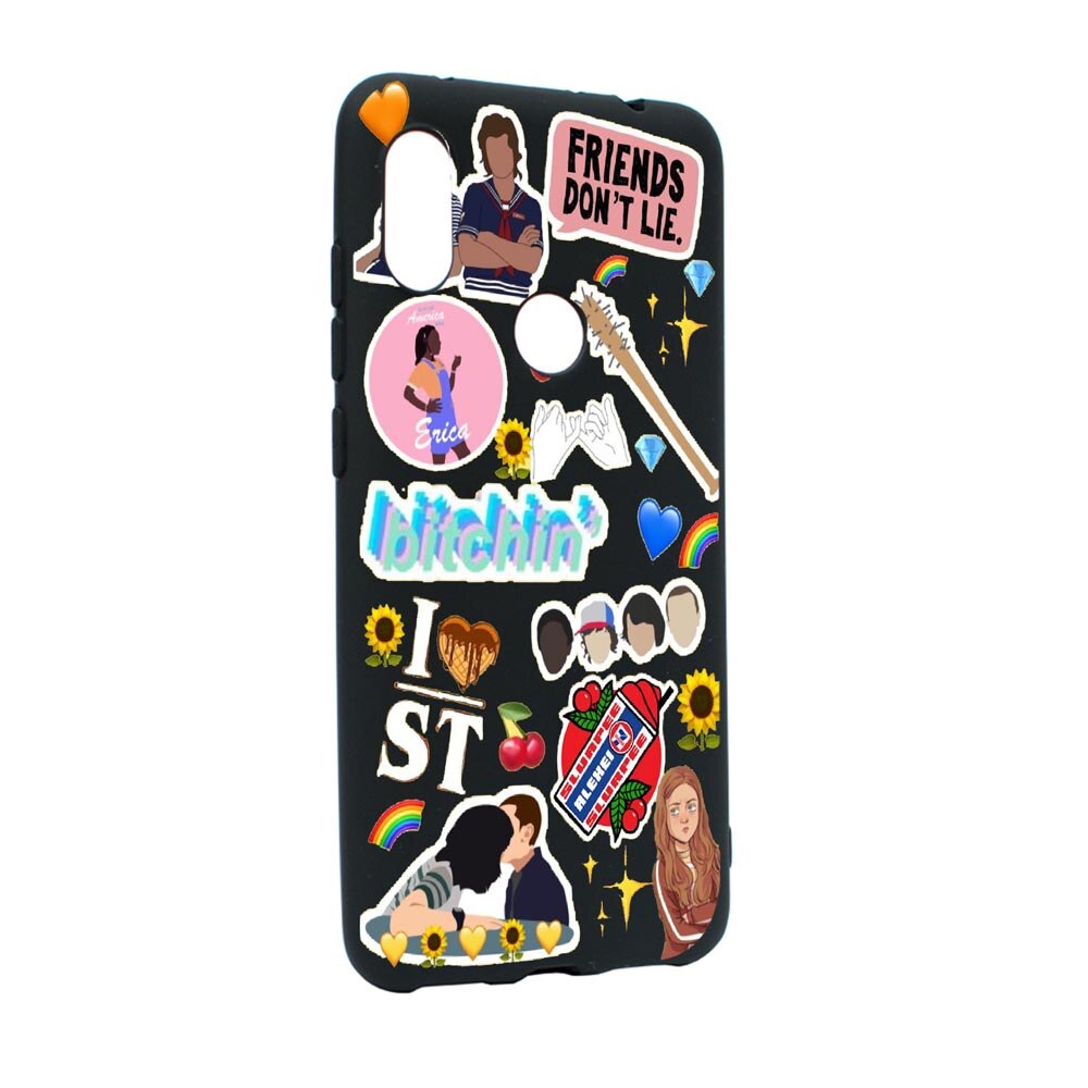 Husa Huawei Y6 2019, Stranger Things, rezistenta la uzura, anti-alunecare, din silicon Premium, B376