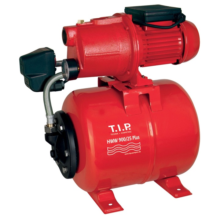T.I.P. HWW 900/25 Házi vízmű, öntvény, 600W, 2.800 l/óra, 18L tartály
