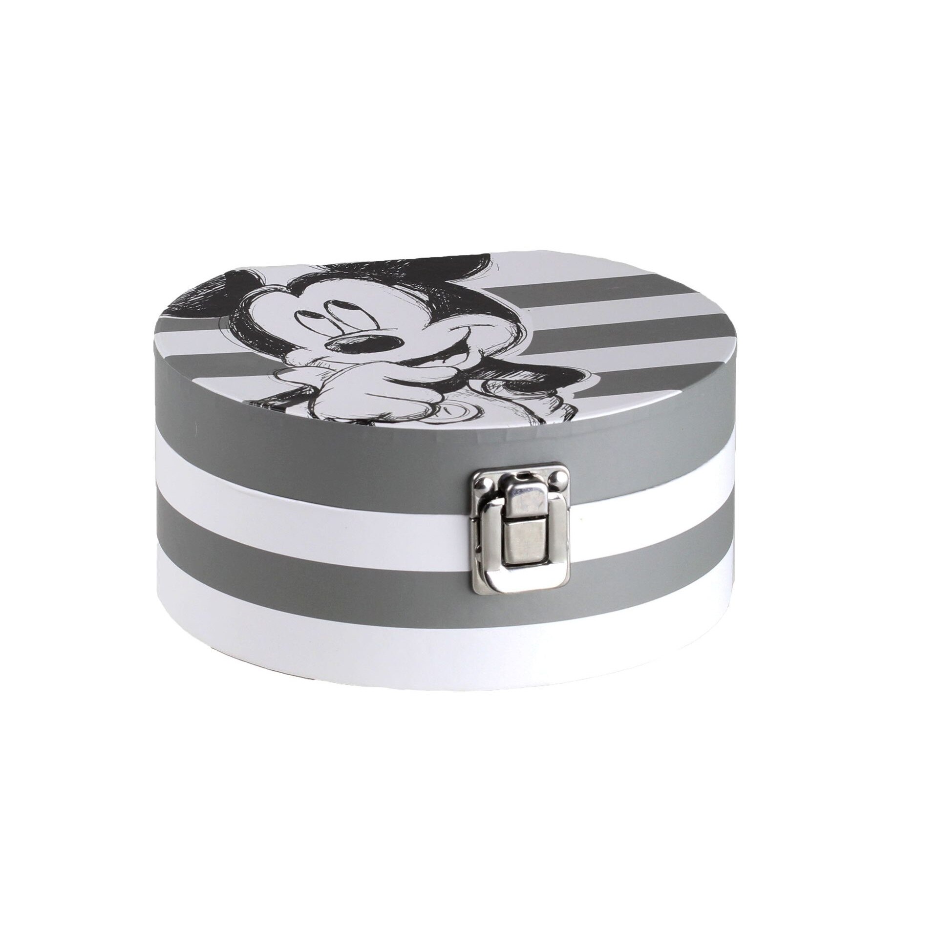 Cutie pentru bijuteri, Mickey Mouse, alb-gri