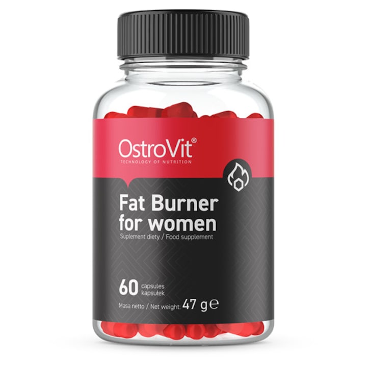 Arzator de grasimi pentru femei Slim N Time Fat Burner 60 Capsule - Fitmall