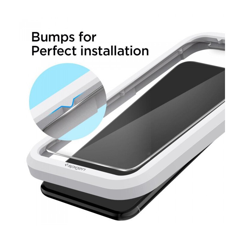 Set 2 folii de protectie Spigen Alm Glas.Tr Slim 2-Pack pentru iPhone 11