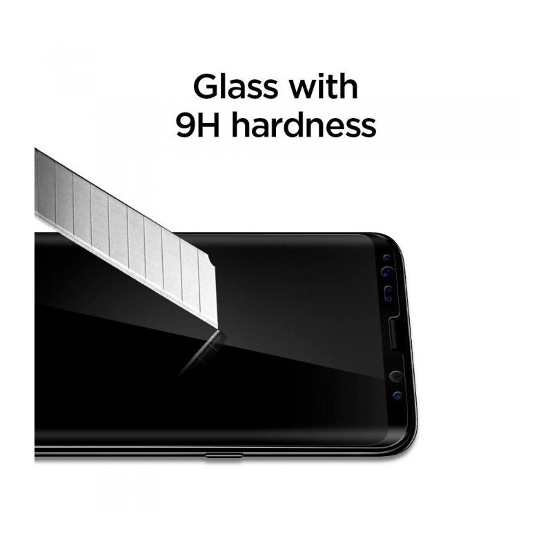 batch brittle premium Folie de protectie Spigen Glas.Tr Case Friendly Galaxy S8 Black - eMAG.ro