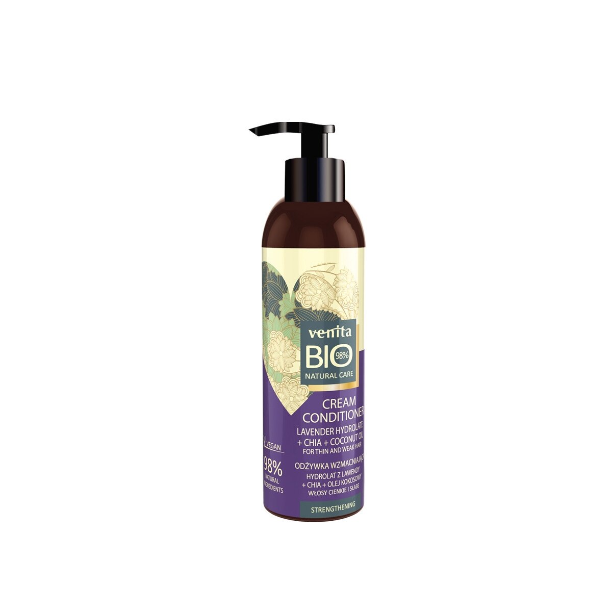 Balsam crema pentru par, Bio, Lavanda si Chia, 200g
