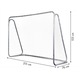 Poarta de fotbal 215 x 153 cm, argintie, ds58018