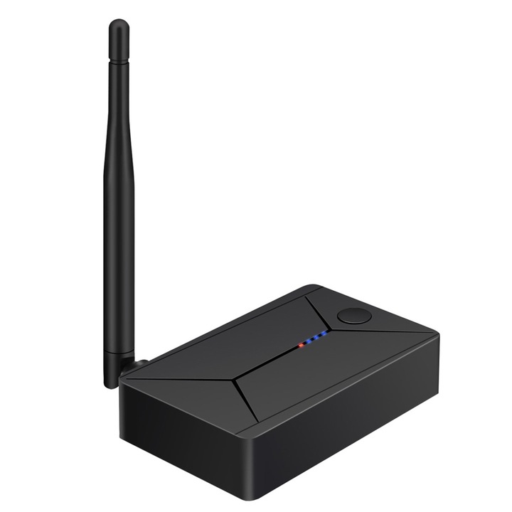 Аудио предавател, 3 в 1, Безжичен, Bluetooth V 5.0, с цифров аудио адаптер (оптично влакно), коаксиален, жак 3,5 mm аудио кабел, за телевизор или безжични слушалки, работен обхват до 10 метра - Phuture®​​​​​​​