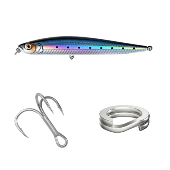 Momeala pentru pescuit, Kingdom, 80 mm, 14 g, Model 7504, ABS, Multicolor