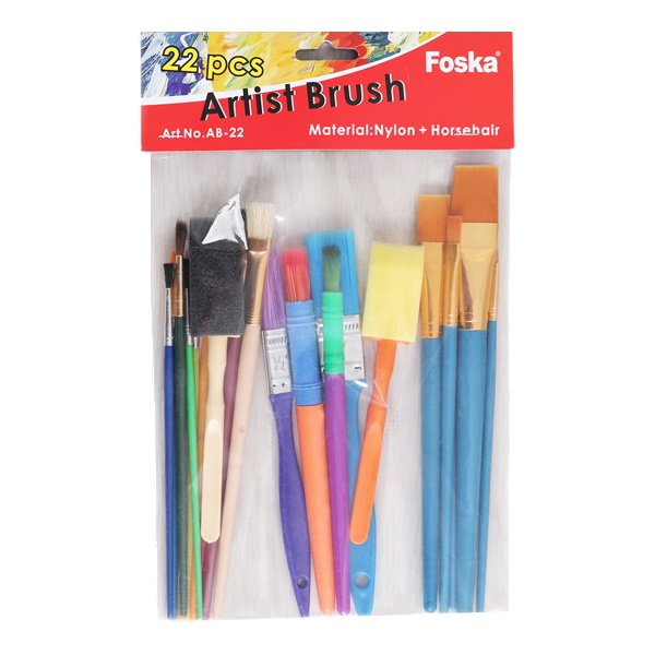 Set pensule 22 bucati premium Foska Artist