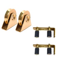 set format din 2 role v pentru porti culisante diametrul 80 mm pentru cornier  2 ghidaje superioare reglabile imagen 43_0_
0