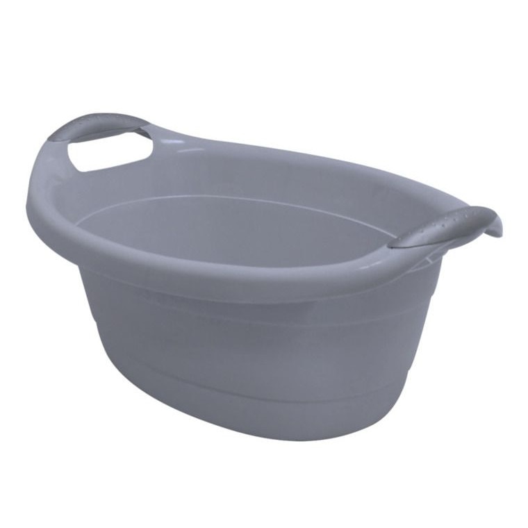 Lighean oval cu maner, Jotta, 14L Gri Kaja