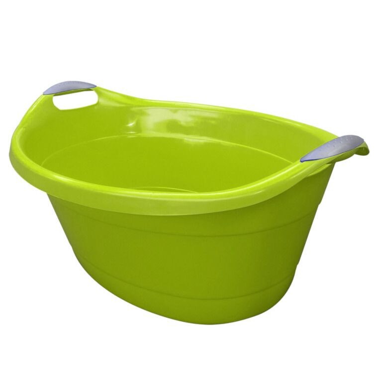 Lighean oval cu maner, Jotta, 25L verde