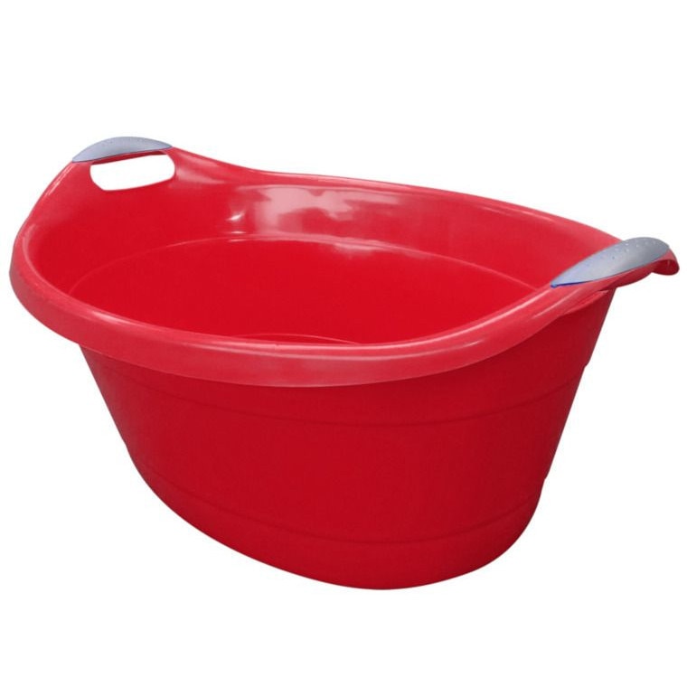 Lighean oval cu maner, Jotta, 25L zmeura