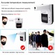 Termometru digital profesional cu infrarosu pentru frunte, ReLee™, fara contact, afisaj LCD, functie alarma, toleranta temperatura ±0.2℃, timp de raspuns 0.5s, Acumulator Li-Ion 5000Mah