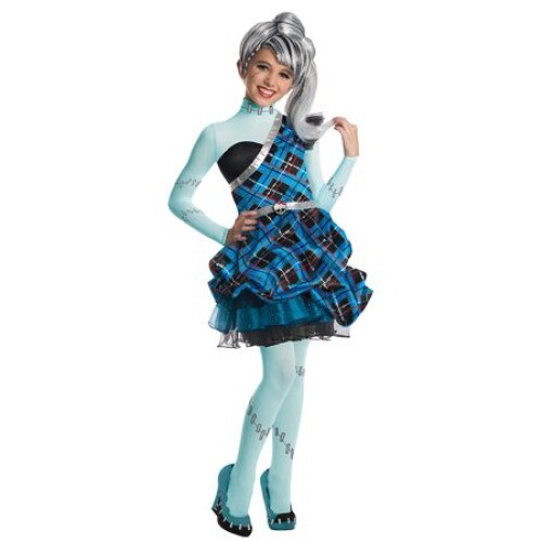 Costum Frankie Stein Monster High, 5-7 ani, Rubies
