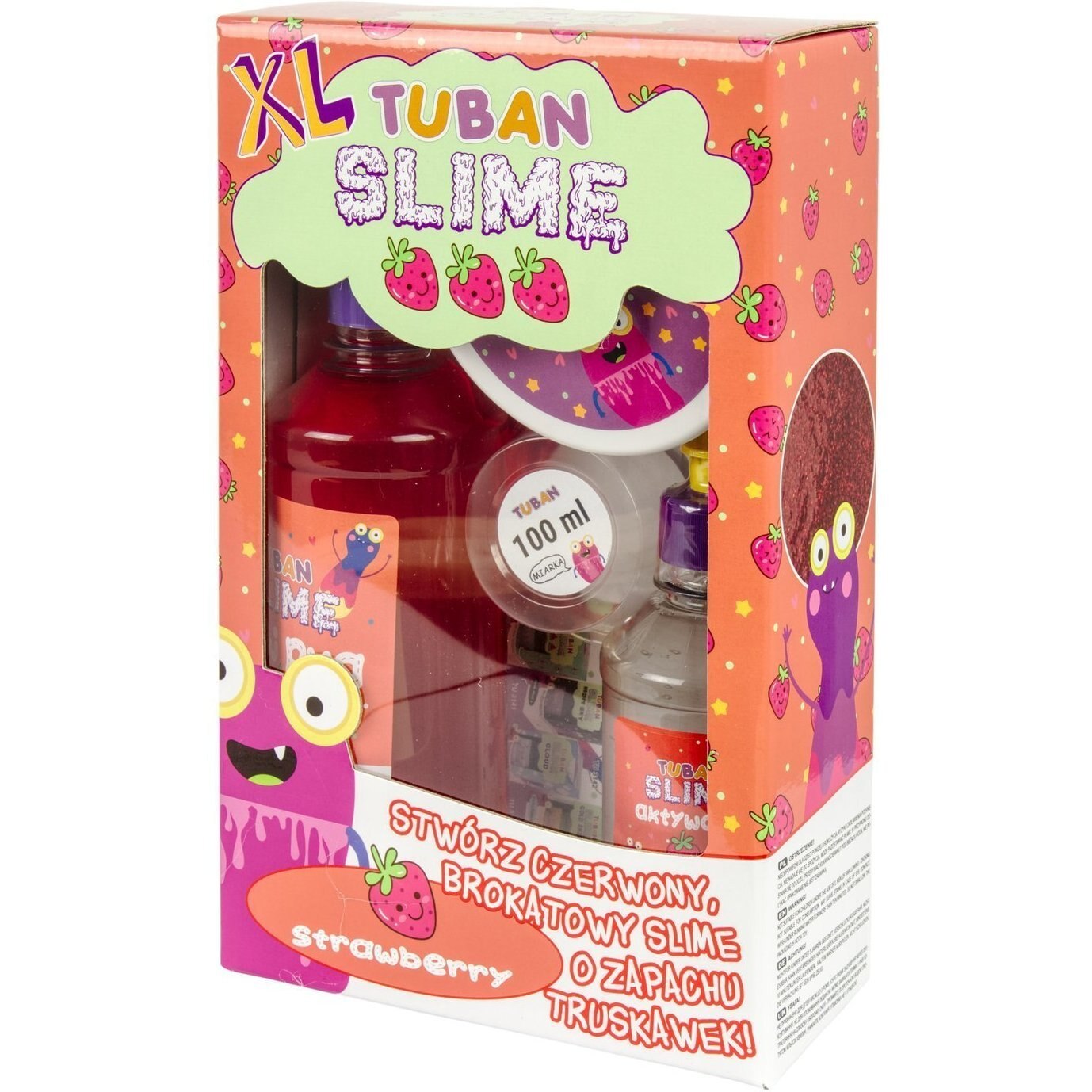 Masa plastyczna Zestaw super slime - Truskawka XL - eMAG.hu