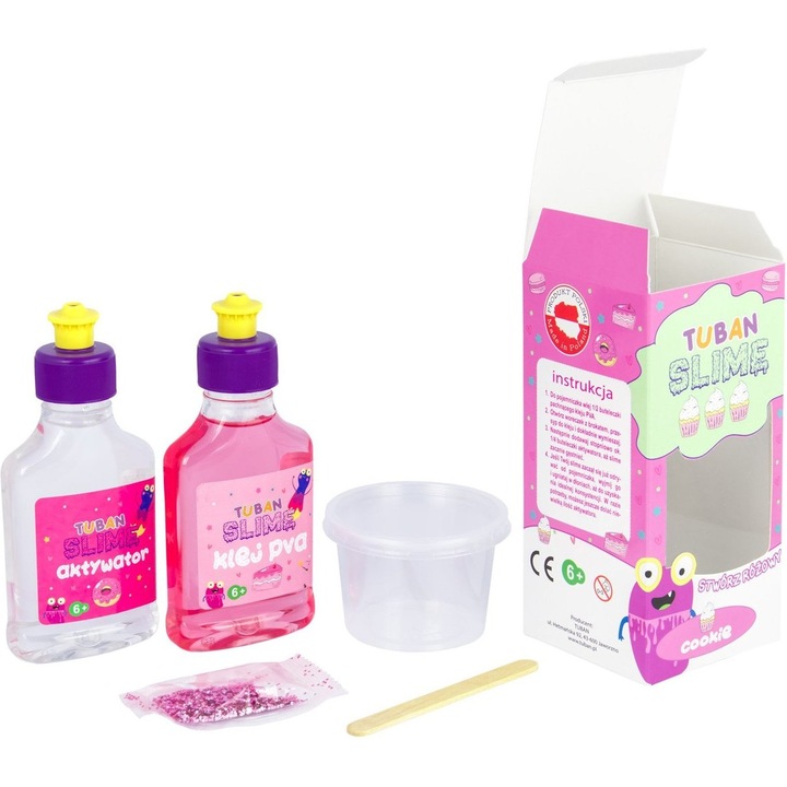 Tuban DIY Cookie Slime Set, 6+ години, розов