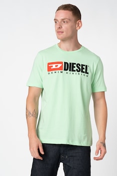Diesel, Tricou cu logo brodat Division, Verde