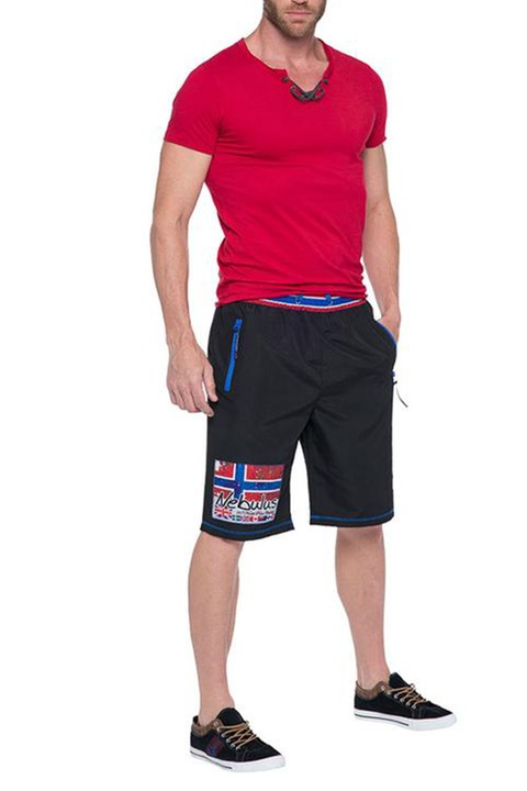 Férfi rövidnadrág Nebulus Q1313 PNT-KAS-NEB-Q1313-M-BK-XL, fekete, XL