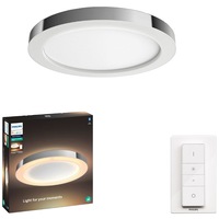 plafoniera led integrat pentru baie philips adore hue zigbee light link bluetooth 27w 204w 2400 lm lumina ambianta alba 2200-6500k ip44 407 cm alb intrerupator cu variator inclus imagen 41_0_
0