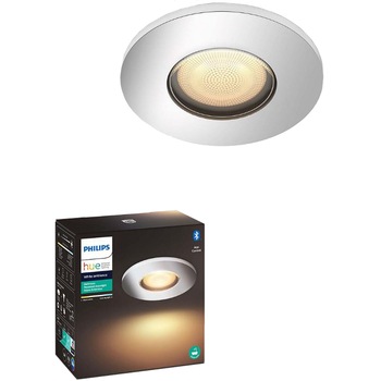 Spot luminos pentru baie Philips Adore Hue, ZigBee Light Link, Bluetooth, GU10, 5W (50W), 350 lm, lumina ambianta alba (2200-6500K), IP44, Crom Spot luminos pentru baie Philips Adore Hue, ZigBee Light Link, Bluetooth, GU10, 5W (50W), 350 lm, lumina ambianta alba (2200-6500K), IP44, Crom
