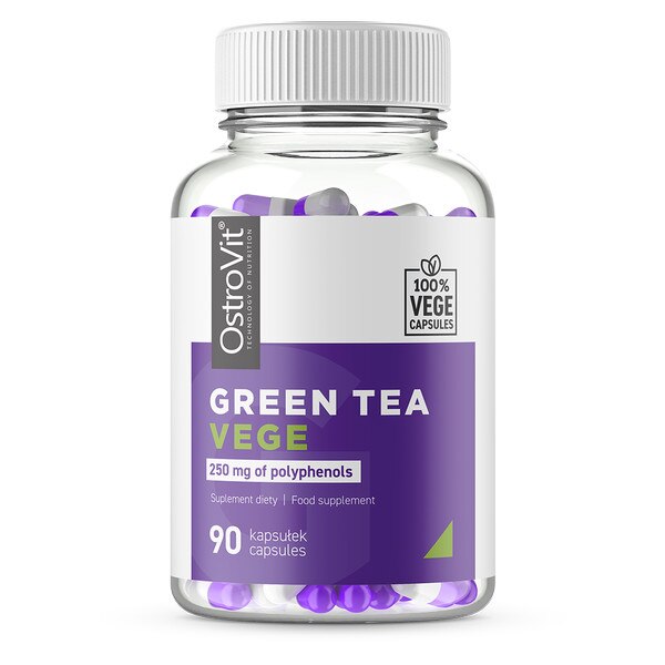 Extract de ceai verde (500 mg din care Polifenoli - 250 mg), OstroVit Green Tea VEGE 90 - capsule (90 doze)