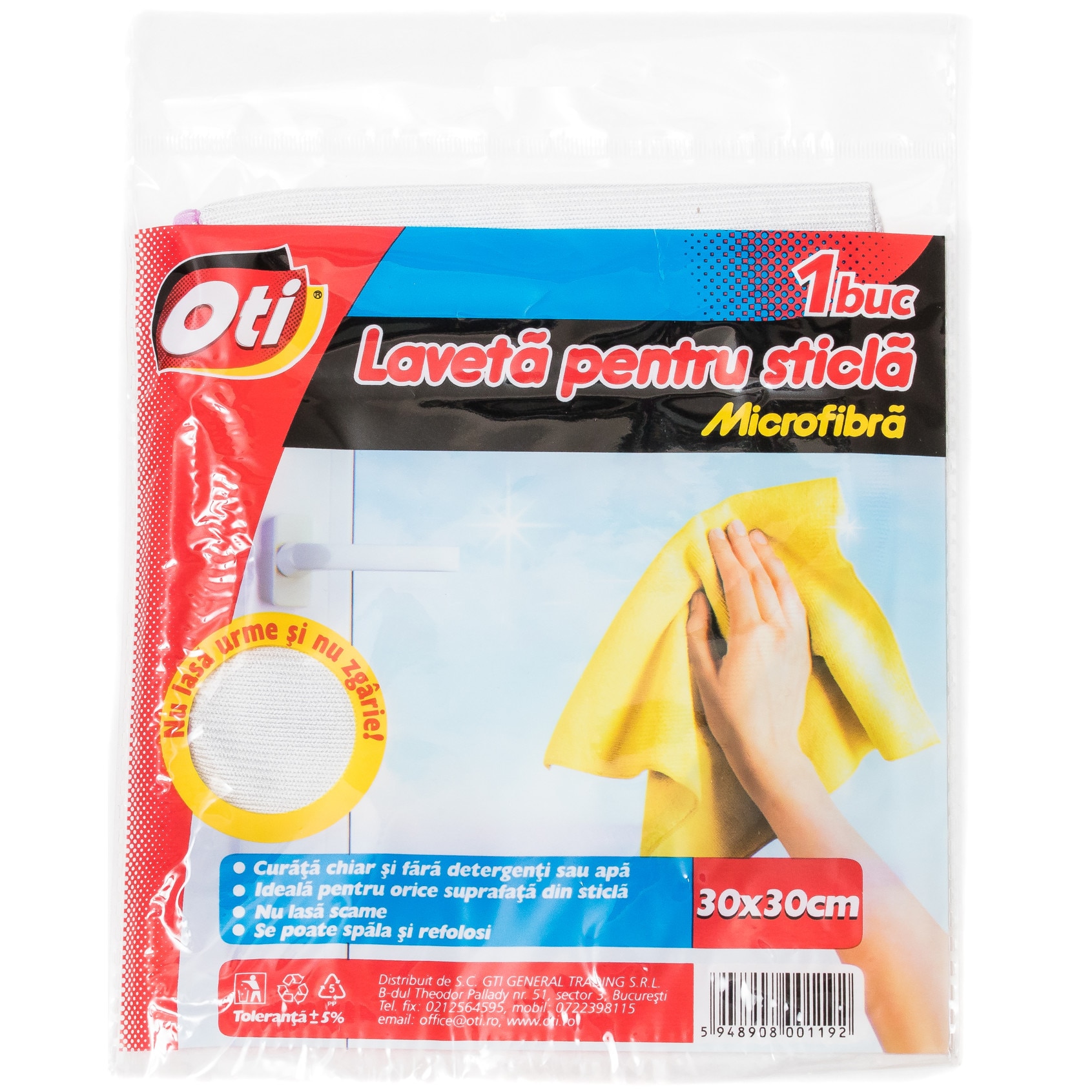 Laveta pentru sticla 30x30 cm