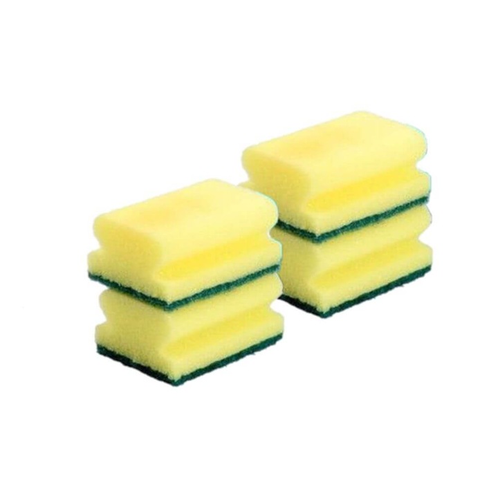 Szett 4 db alakú Scotch-Brite szivacs, sárga színű