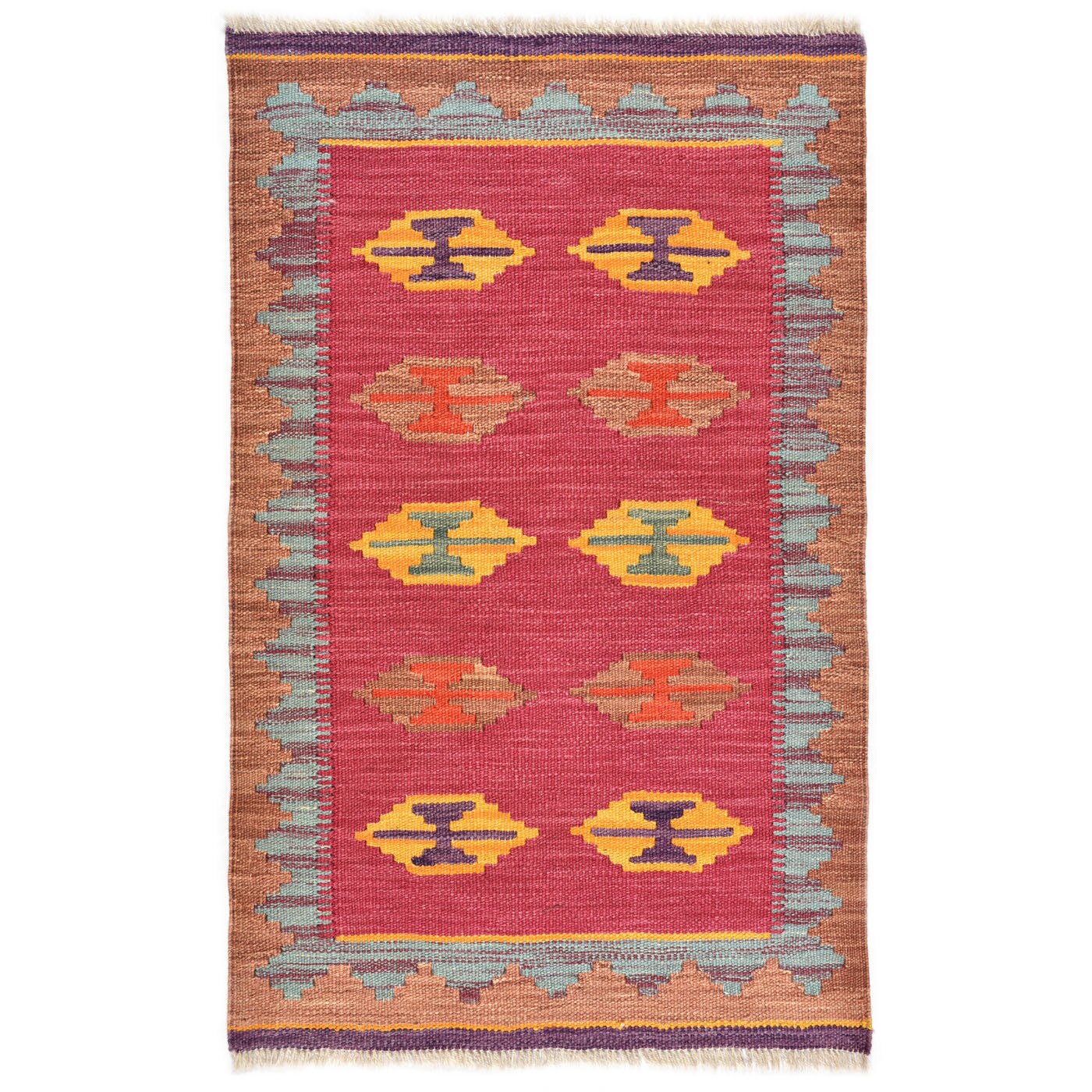 Covoare Persan Shiraz Kelim , Manual, Lana, Size 97 x 62