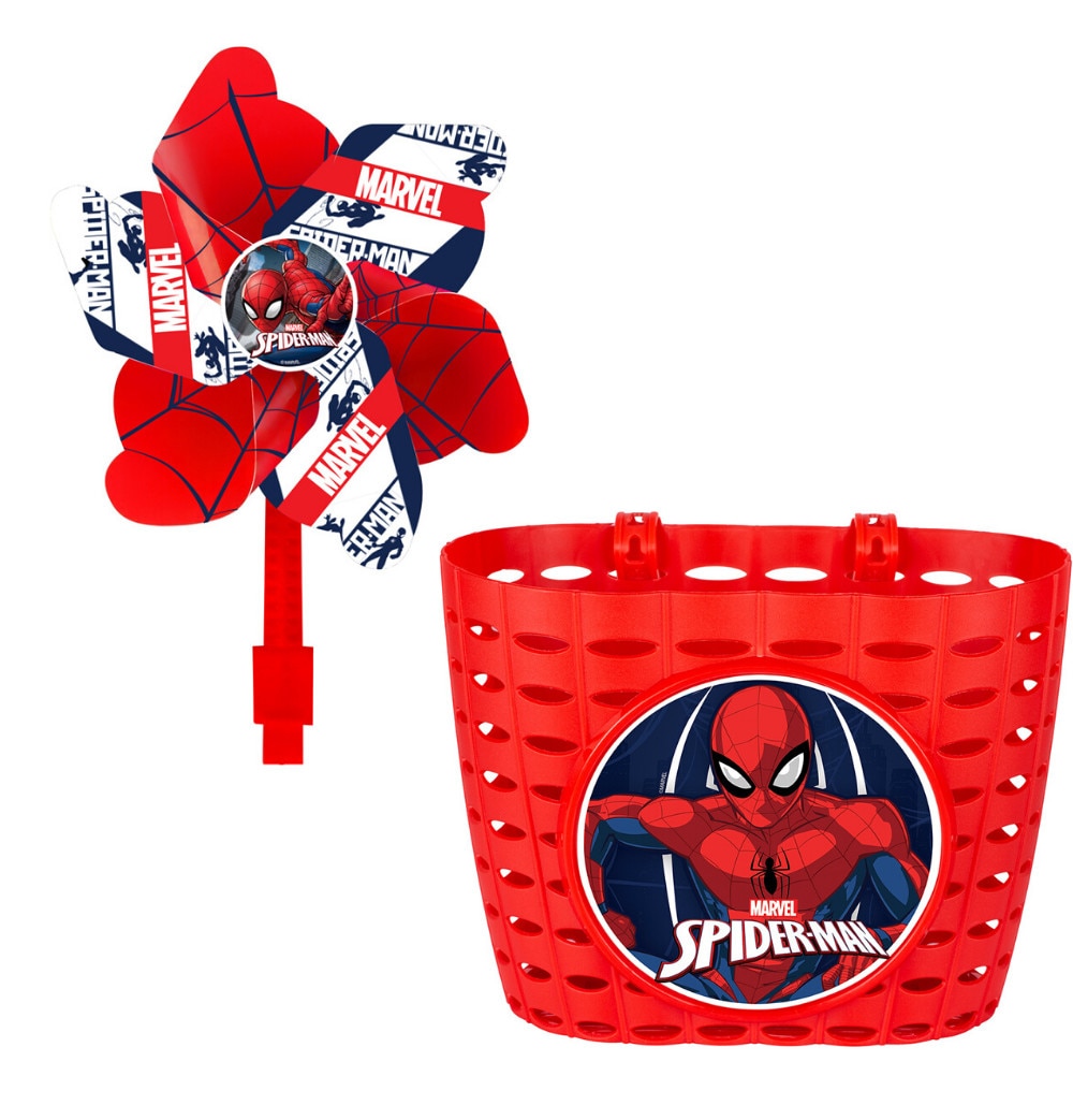 Set accesorii bicicleta cos si morisca Spiderman, SVP3302818_1, Seven