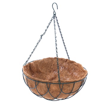 Cos flori tip jardiniera cu lant si carlig Cos flori tip jardiniera cu lant si carlig