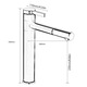 Baterie lavoar TRENDY S, design cilindric, montare pe blat, white-chrom