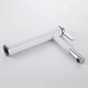 Baterie lavoar TRENDY S, design cilindric, montare pe blat, white-chrom