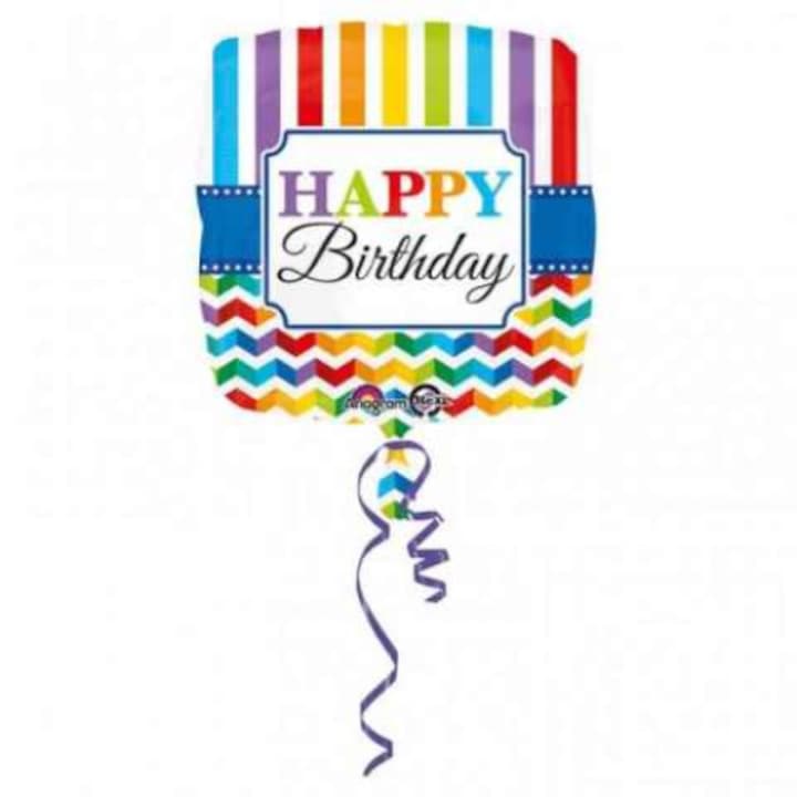 Фолиев балон, Честит рожден ден, Шеврон, Цветни линии