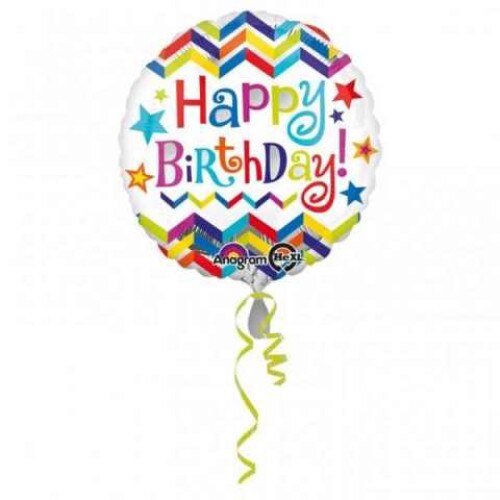 Balon folie, Happy Birthday, Stelute