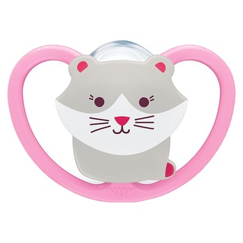 Suzeta ortodontica din silicon Nuk Space 739511-R, Roz 18-36 luni Suzeta ortodontica din silicon Nuk Space 739511-R, Roz 18-36 luni