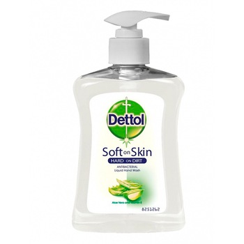 Sapun lichid antibacterial, Dettol, Aloe Vera si Vitamina E, 250 ml Sapun lichid antibacterial, Dettol, Aloe Vera si Vitamina E, 250 ml