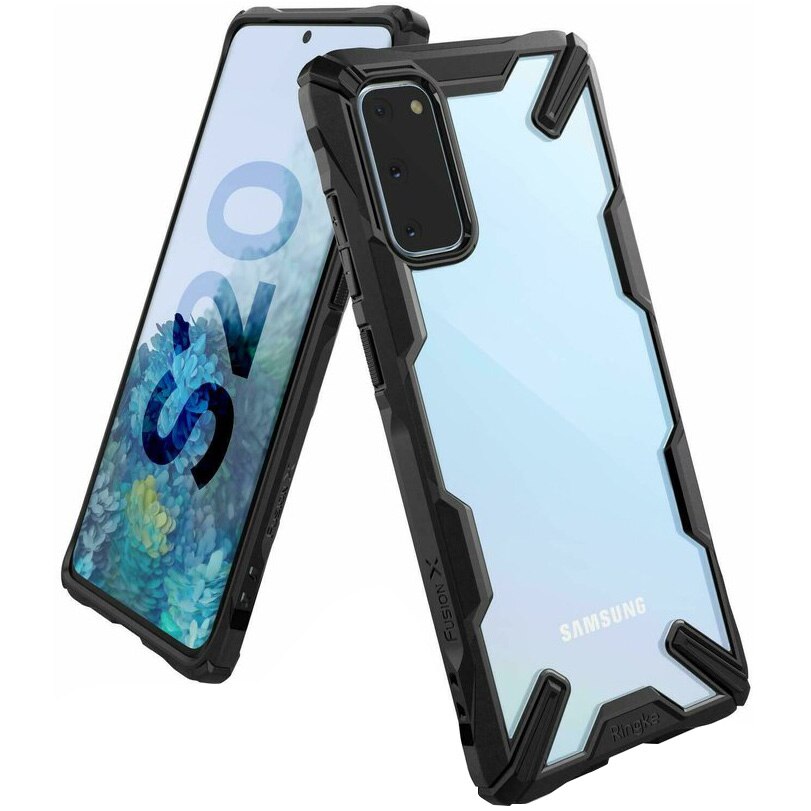 Husa de protectie Ringke Fusion X pentru Samsung Galaxy S20, Black